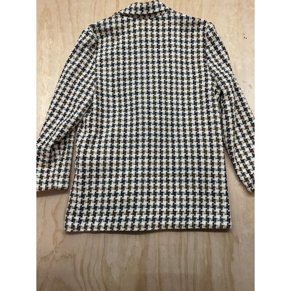 VTG Jessica Scott Emporium 80s Career Tweed Wool Blazer Plaid Pencil Skirt 14 M - Picture 5 of 15